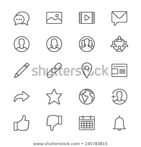 Stock foto: World Map With Male And Female Icons