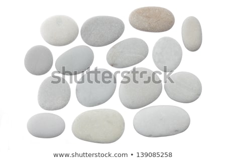 Foto d'archivio: Zen Stones Isolated On White Background