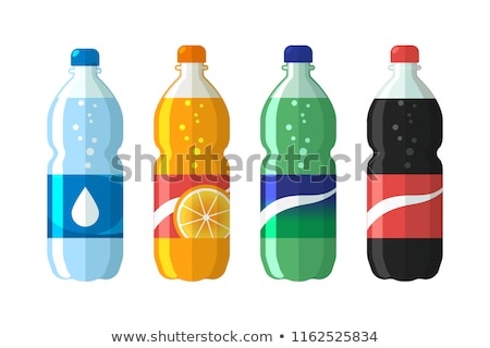 Sticlă Cola cu bule colorate Imagine de stoc © MarySan