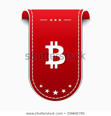 Сток-фото: Bit Coin Redvector Icon Design