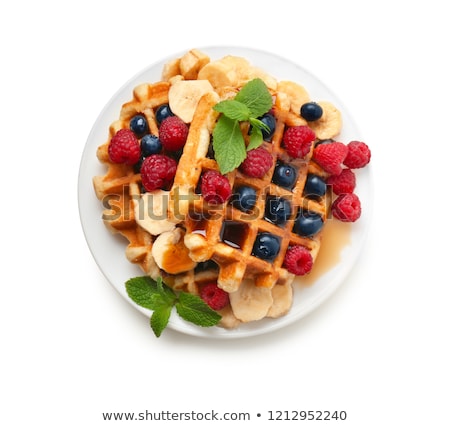 ストックフォト: Breakfast With Waffles