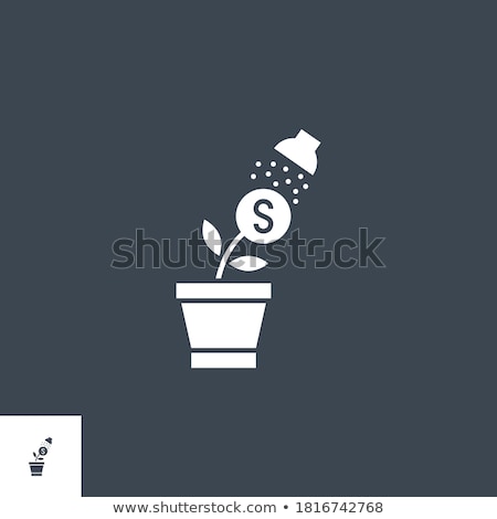 Foto d'archivio: Growth Income Related Vector Glyph Icon