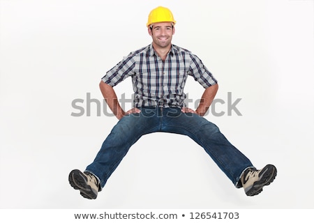 Stock photo: Craftsman Sitting In The Air