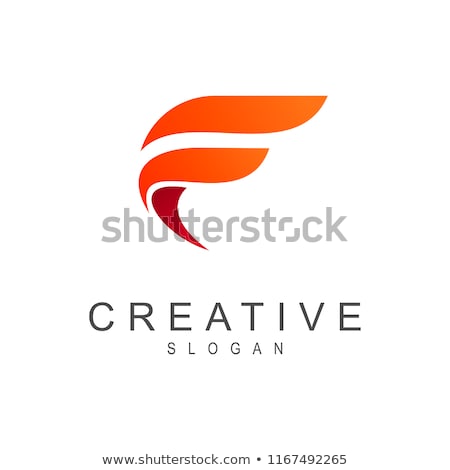 Stok fotoğraf: Logo Shapes And Icons Of Letter F