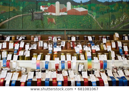 Stock foto: Display Of Prize Winning Homemade Produce At County Fayre