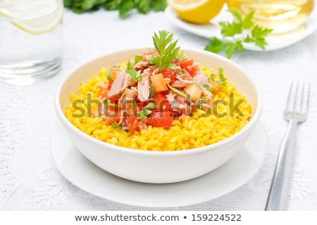 Сток-фото: Close Up Indian Saffron Rice