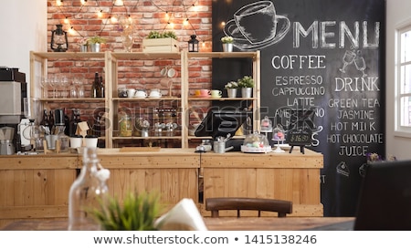 Foto stock: Counter In Cafe