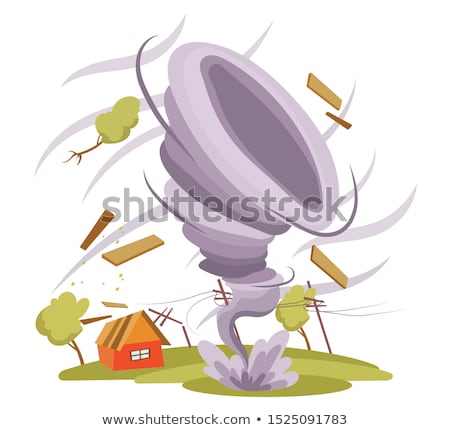 Stok fotoğraf: Large Tornado Isolated Graphic