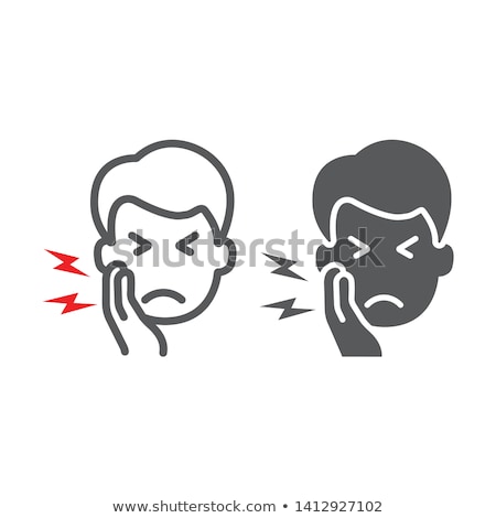Stock foto: Toothache Icon Vector Outline Illustration