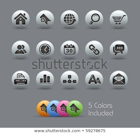 Shopping Web Icons Black Series Zdjęcia stock © Palsur