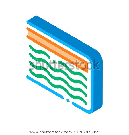 Zdjęcia stock: Mattress Memory Foam Isometric Icon Vector Illustration