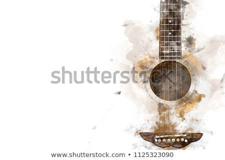 ストックフォト: Acoustic Guitar Abstract