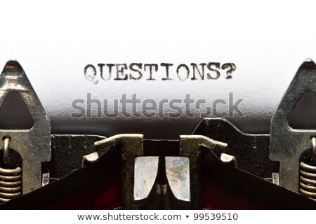 Foto stock: Old Typewriter Faq