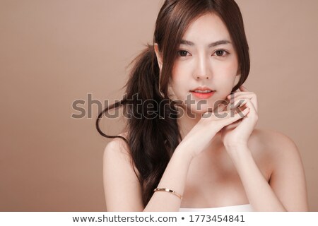 Foto stock: Beautiful Topless Asian Woman