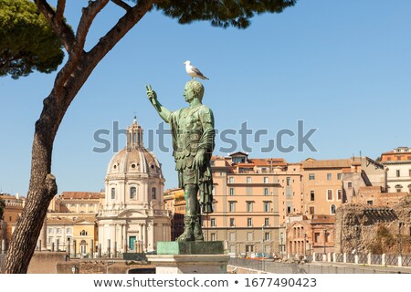 Сток-фото: Trajans Ancient Market With Birds Rome Italy