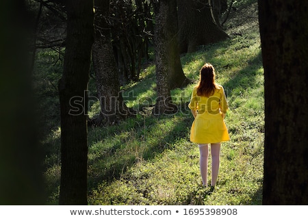 Stock fotó: Young Redhead Girl In Tight Leggings