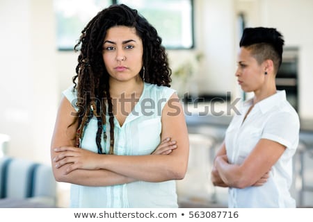 Stockfoto: Lesbian Couple Fighting To Each Other