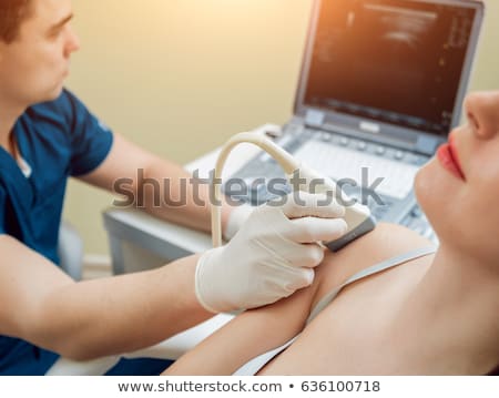 Stockfoto: Ultrasound Treatment On Shoulder