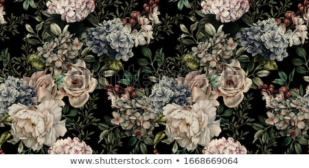 Foto stock: Elegant Seamless Pattern With Abstract Roses