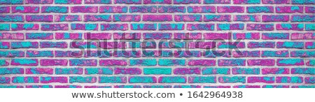 Foto stock: Turquoise Brick Background