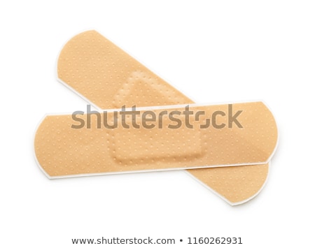 Foto stock: Adhesive Plaster Isolated On White Background