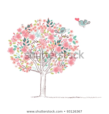 Сток-фото: Happy Tree With Birds