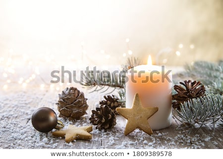 Foto stock: Candles With Candlelight