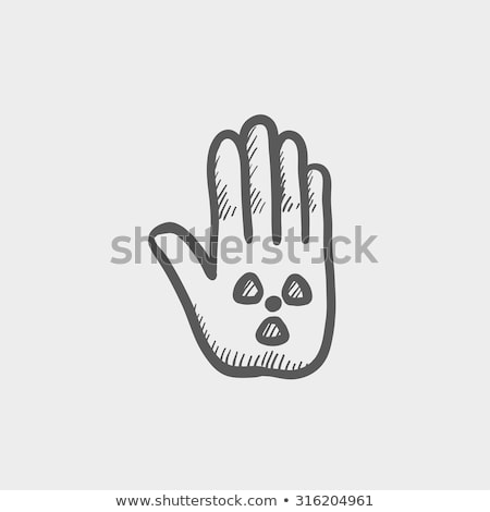 [[stock_photo]]: Ionizing Radiation Sign Sketch Icon