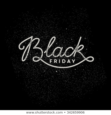 ストックフォト: Stylish Black Friday Sale Design Backgorund Template