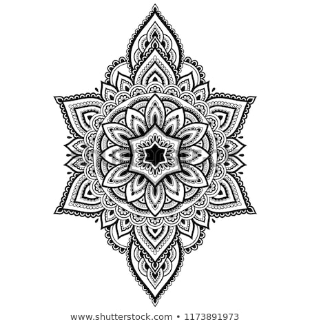 Foto stock: Mehndi Henna Tattoo Mandala