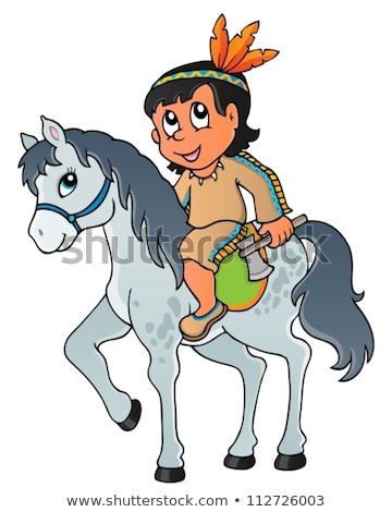 Stock photo: Native American Boy Theme Image 1