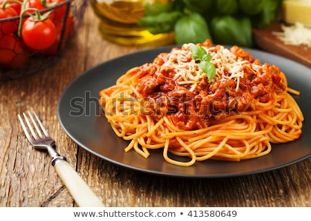 Сток-фото: Ingredients For Spaghetti Bolognese
