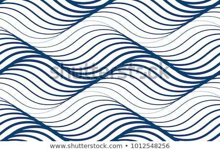 Stock fotó: Wave Seamless Pattern Print Single Color