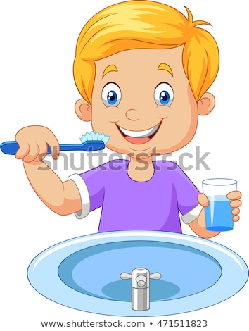 [[stock_photo]]: Young Boy Brushing Teeth