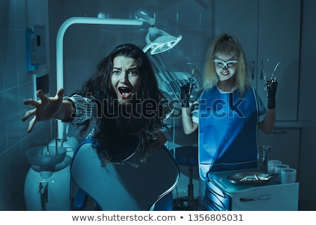 Stockfoto: Horror Scene In Dentist Office