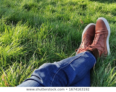 Stock fotó: Pair Of Brown Leather Boots