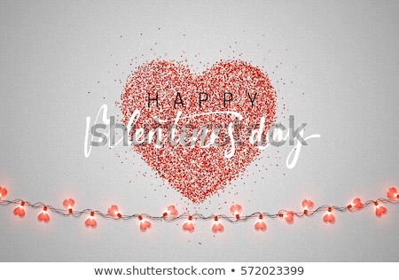Сток-фото: Valentines Day Greeting Card Heart Colorful Background For Weddi
