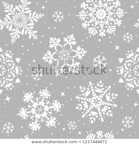 Stock photo: Snowflake Pattern Seamless Vector Texture Christmas And New Year Concept