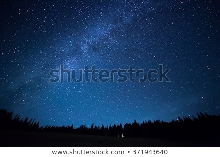 [[stock_photo]]: Blue Dark Night Sky With Many Stars