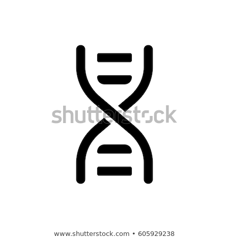 Stockfoto: Chromosome Simple Black Icon With Shadow