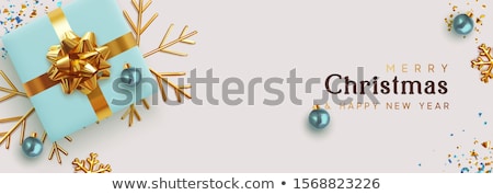 ストックフォト: Christmas Decoration Baubles In Blue And Turquoise Isolated