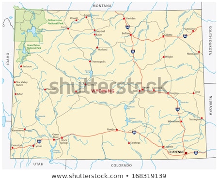 [[stock_photo]]: Map Of Wyoming