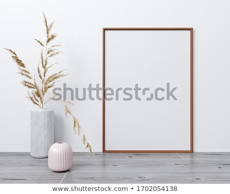 Stock fotó: Classic Interior With Green Walls And Blank Picture Frame 3d Rendering