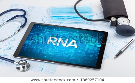 Сток-фото: Close Up View Of A Tablet Pc With Medical Abbreviation