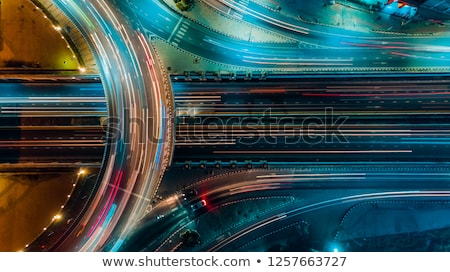 Foto stock: Night Traffic On Highway