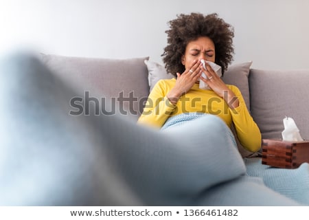 Stockfoto: Young African American Feeling Cold