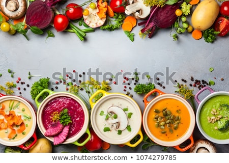 Stock fotó: Assorted Of Vegetable Soup