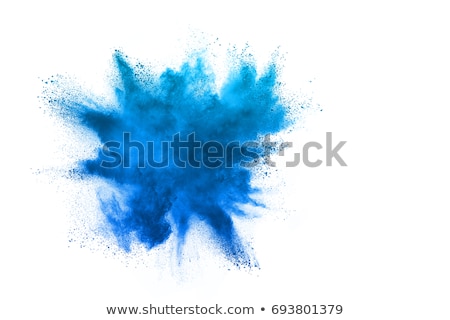 Stock photo: Explosion Of Blue Powder
