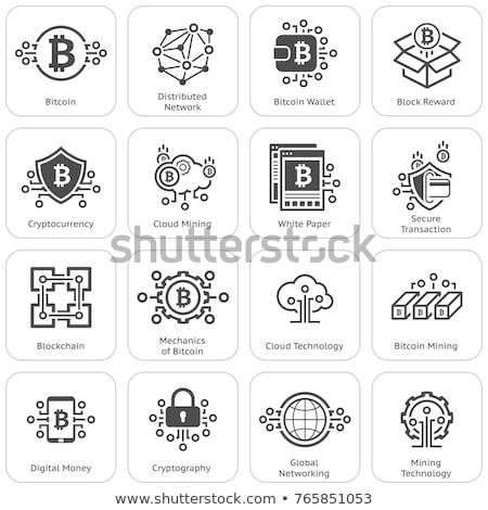 Stock photo: Cryptocurrency And Blockchain Icons