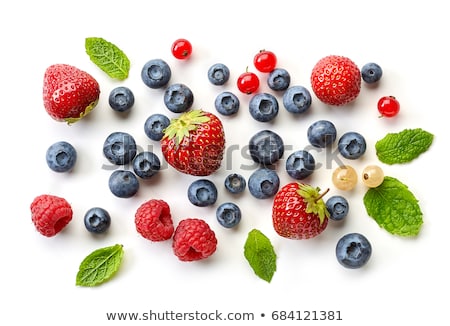 Stock photo: Currants Pattern On White Background